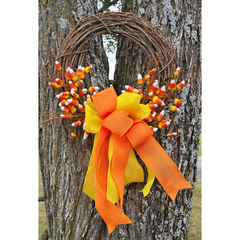Candy Corn Wreath