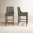 Niara Rectangle Faux Leather Bar & Counter Stool (Set of 2)