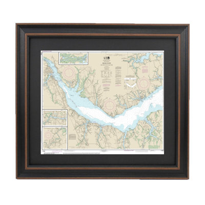 Neuse River And Upper Part Of Bay River | Nautical Chart | Framed Print