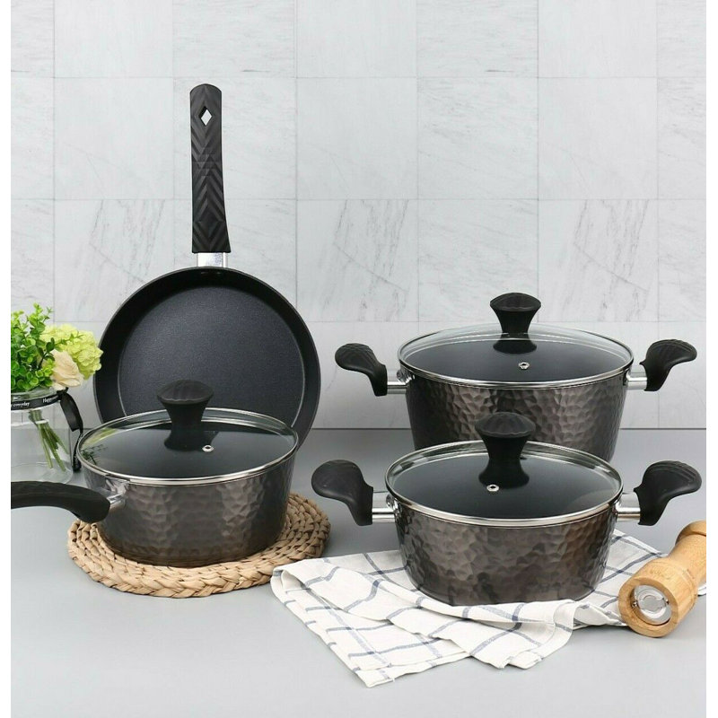 Jayson 6 - Piece Non-Stick Aluminium Cookware Set