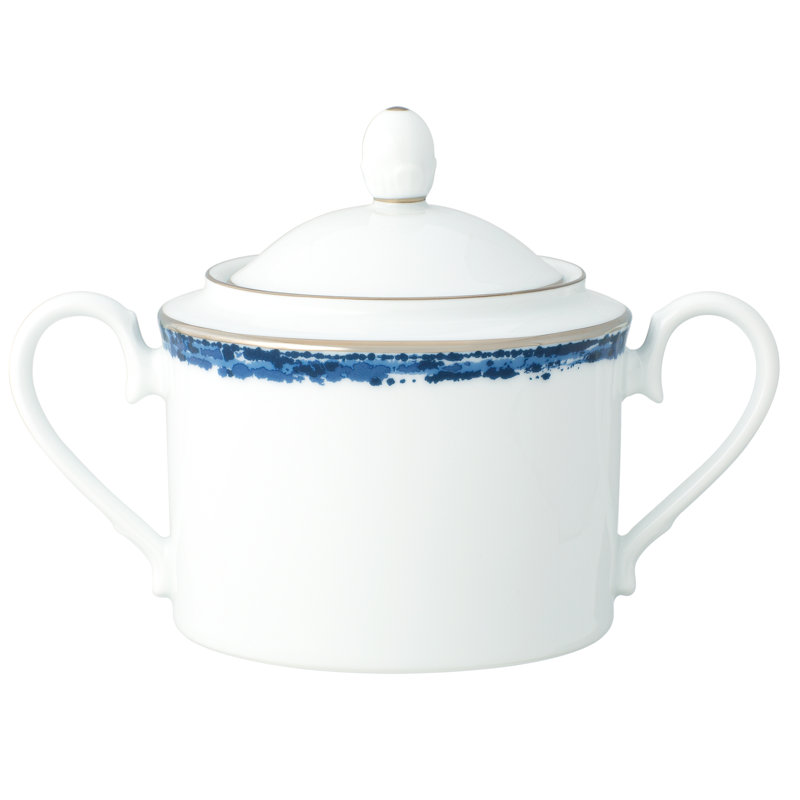 Noritake Rill Sugar & Creamer Set, Blue