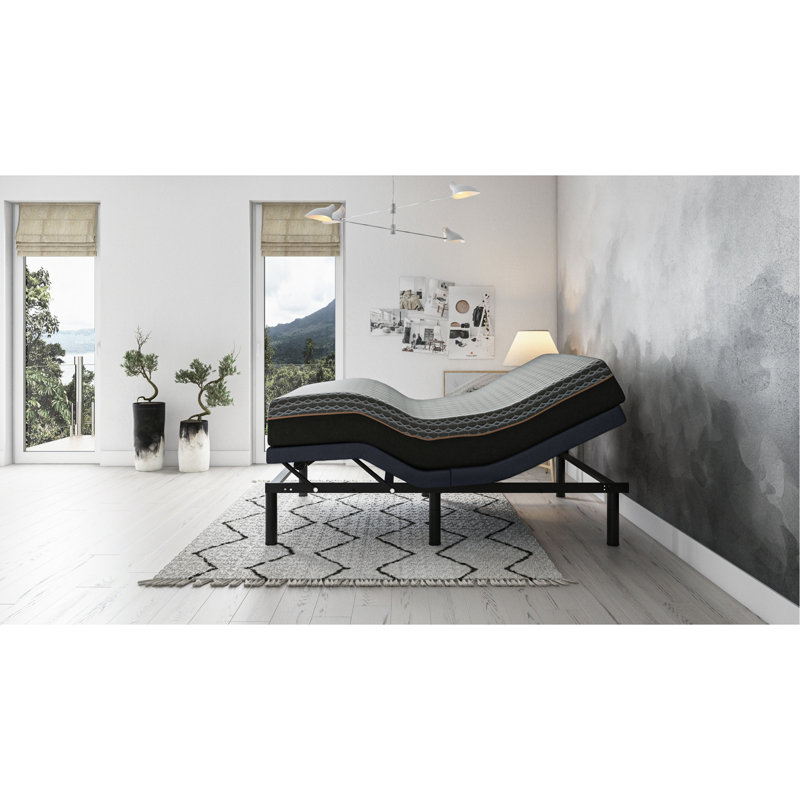 Base de lit simple réglable TG avec massage du corps et ajustement des jambes, Lit double