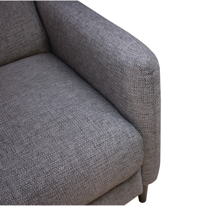 PUSHBACK RECLINER CHAIR, Gunmetal Fabric