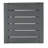 CAPE CORAL ALU C-SHAPED TABLE GREY