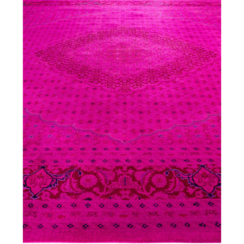 Overdyed One-of-a-Kind 8' 2" X 10' 3" Hand Knotted Area Rug