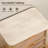 Rattan Nightstand With 3 Storage Drawers,faux Marble Top, 26" Wide Wood Bedside Table For Bedroom Living Room, Thickened  W/curved Profile Design, Mid Century End Table,natural Oak-1297582610