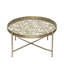 Aldene 80cm Round Metal Coffee Table for Living Room, Mirror Top Centre Table-1820759150