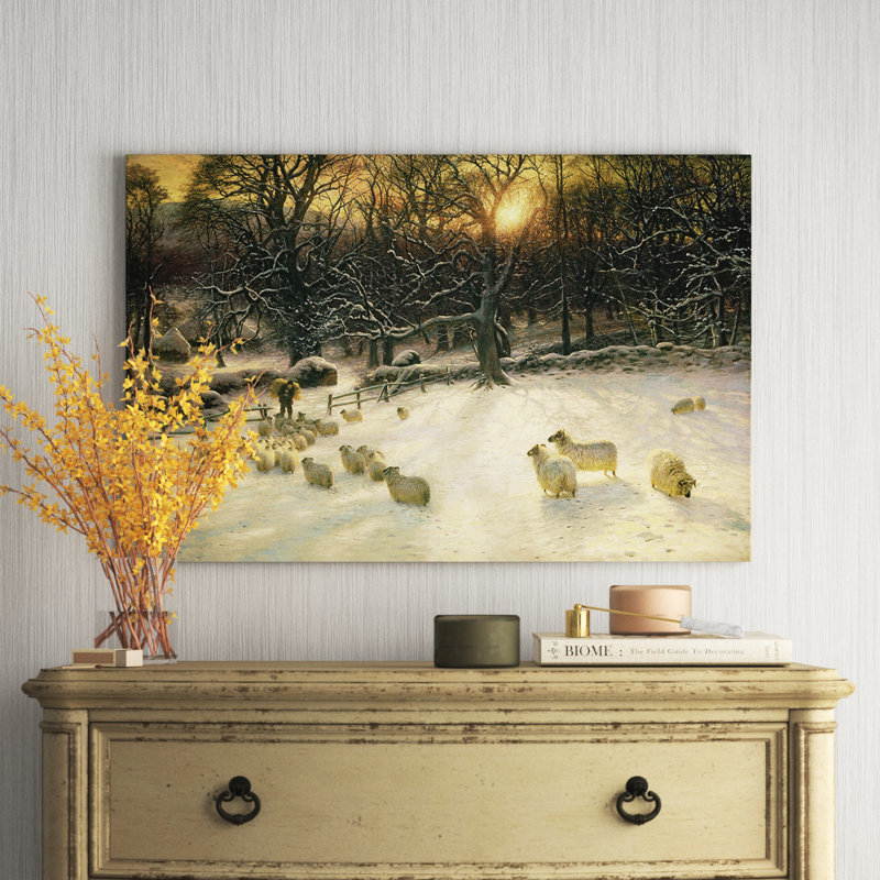 Bakerhill The Shortening Winter's Day Is Near A Close by Joseph Farquharson - Painting on Canvas, No Frame