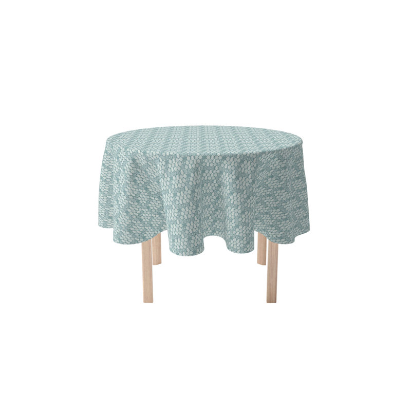 Round Cotton Twill Tablecloth