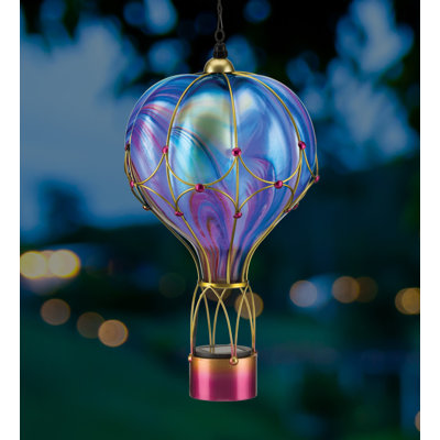 Swirl Balloon Solar Lantern LG - Green