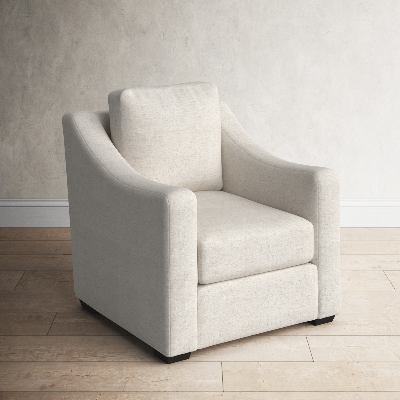 Cranbrook Upholstered Armchair, Bella Cocoa Performance Velvet