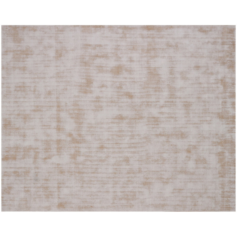Tapis 9 pi x 12 pi champagne tissé à la main