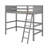 Solid Wood Loft Bed With Ladder