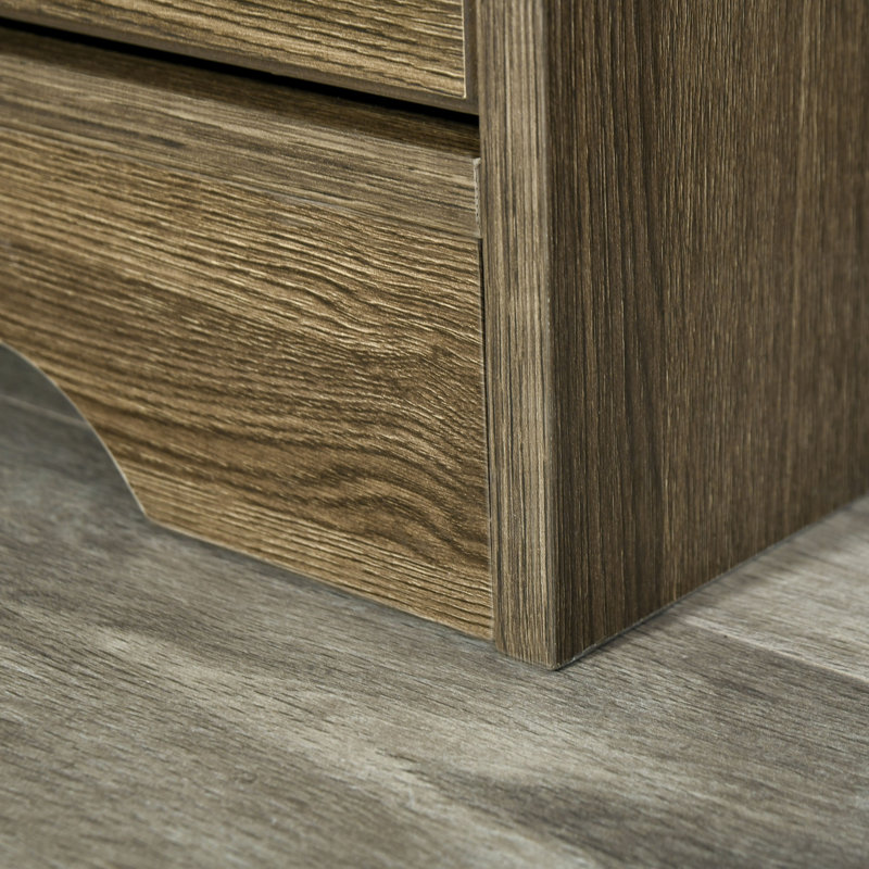 33.5'' Wide 2 -Drawer File Cabinet, Charcoal Grey