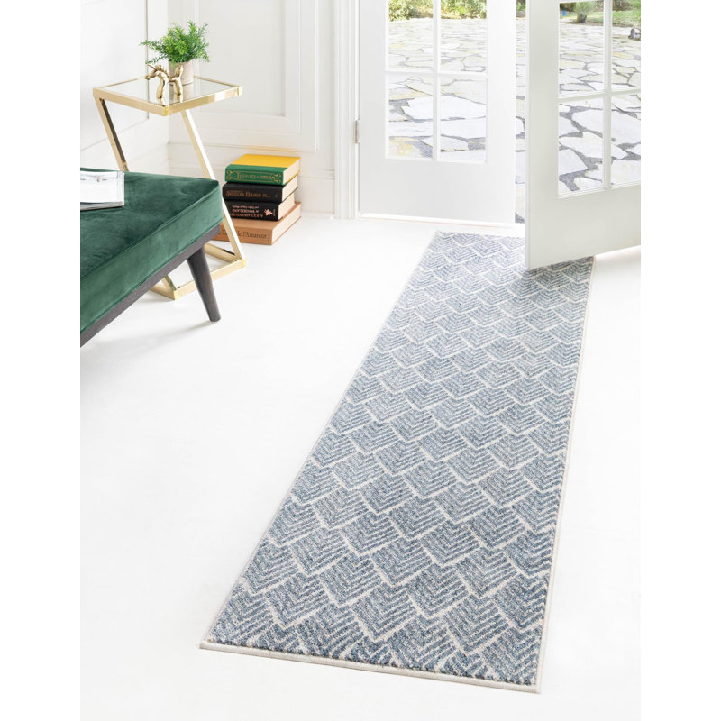 Abstract Indoor Rug, Runner 2'7" x 12'