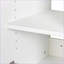 Armoires, rangement mural empilable avec tablettes mobiles, P 15,75 po x l 35,43 po x H 19,69 po | Blanc cassé | Minimaliste