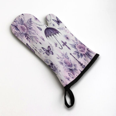 Sergé de coton Lilac Edge Oven