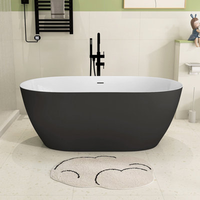 51'' x 28'' Freestanding Soaking Acrylic Bathtub