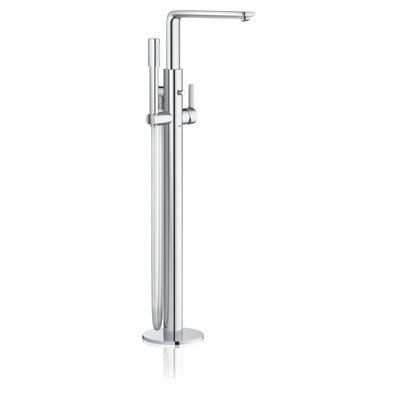 Lineare Single Handle Floor Mounted Tub Filler with Handshower