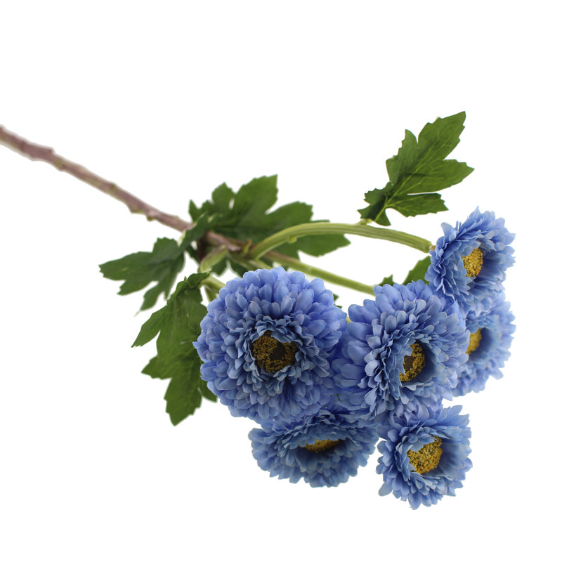 Faux Silk Daisies Arrangement, Blue