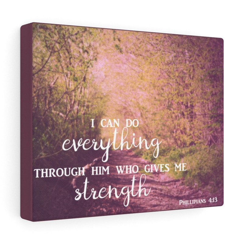 Through Him Trees - Wrapped Canvas Print