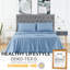 Ensemble de draps rafraîchissant en rayonne de bambou – Ultra douce, respirante et soyeuse, drap-housse à poches profondes de 40 cm, literie 4 pièces de luxe – Bleu clair, 1 place-137407237