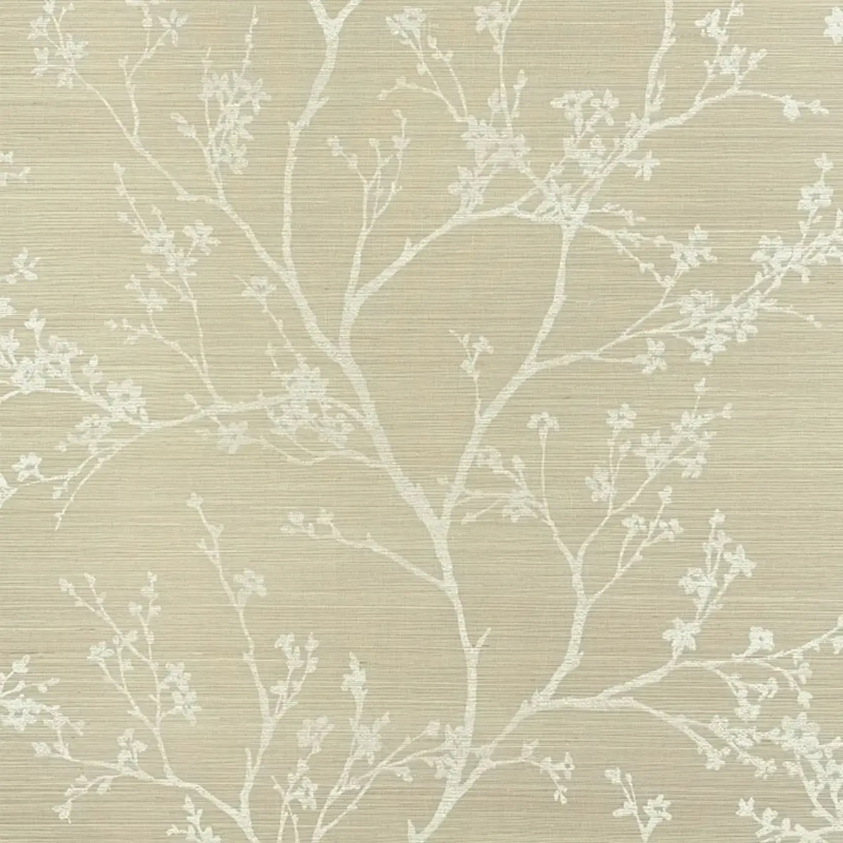 Twiggy Sisal Wallpaper Roll, Fog