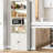Tiranke Storage Bookcase with Door Cabinets-542606568-594531062