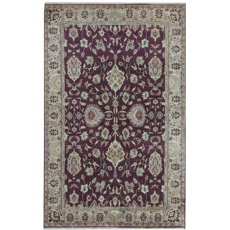 Tapis rouge noué à la main de haute qualité