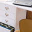 Organisateur pliable et bureau d'artisanat - Blanc