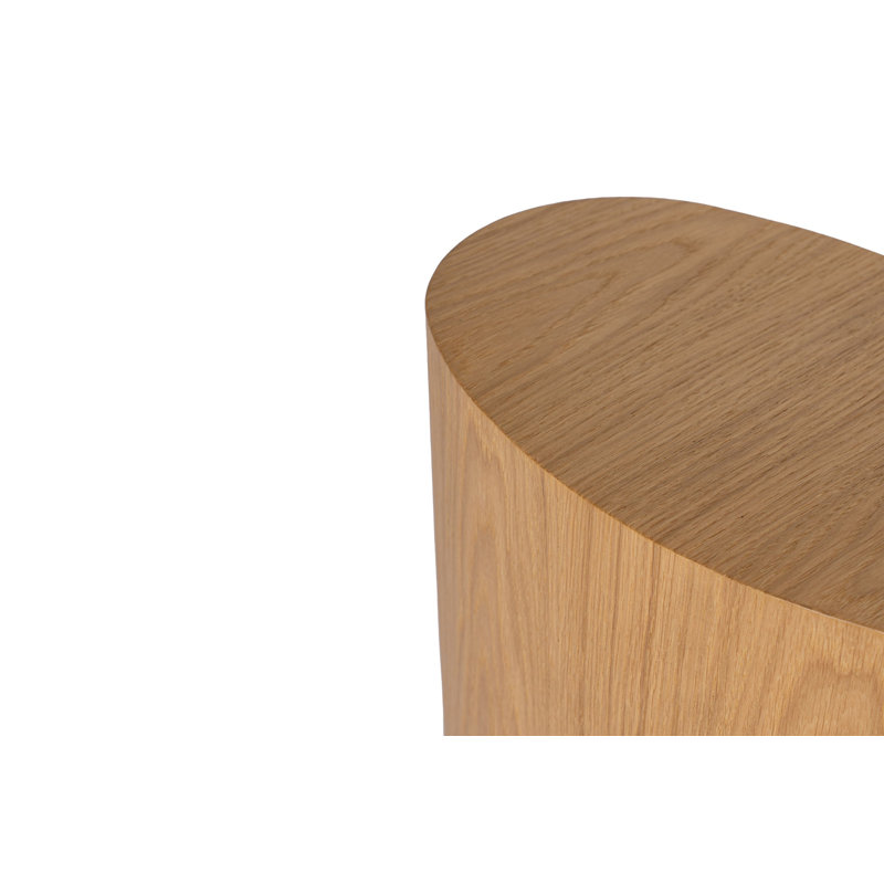 Chrisina Modern Side Table Set (2 Pieces), Natural Oak Finish, 13.4 x 19.3 x 15.7 inches & 9.8 x 16.1 x 13.0 inches | 100% MDF with Oak Coating | Stylish & Functional Design for Living Room & Bedroom Décor