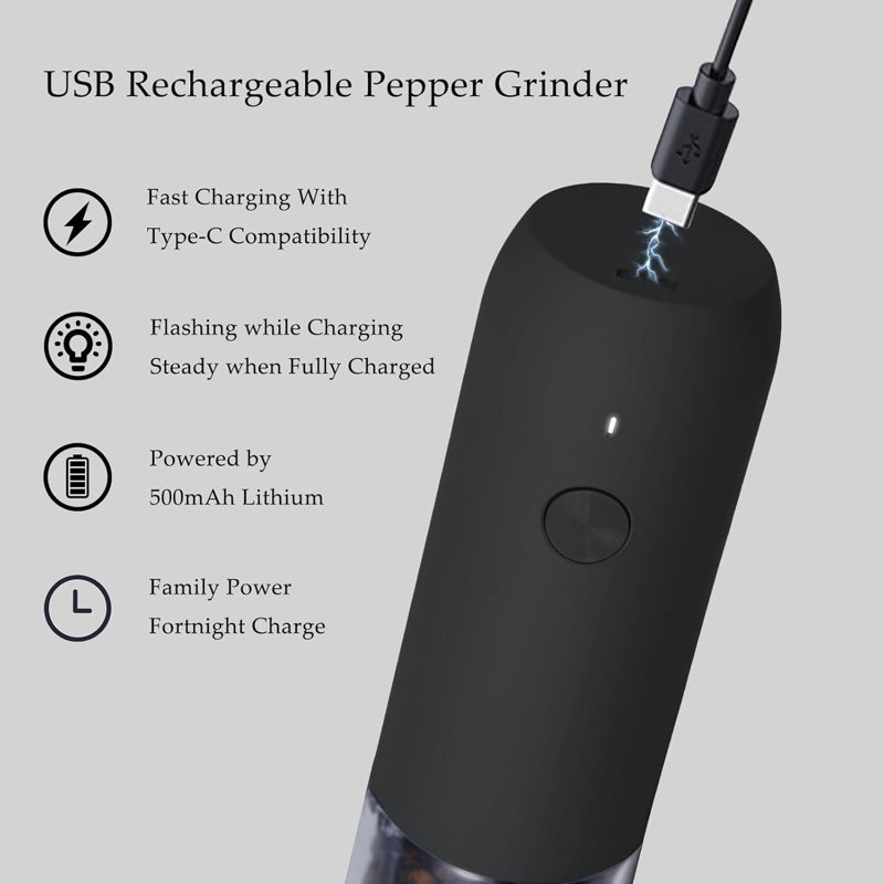 Brand Pepper Mill, Black