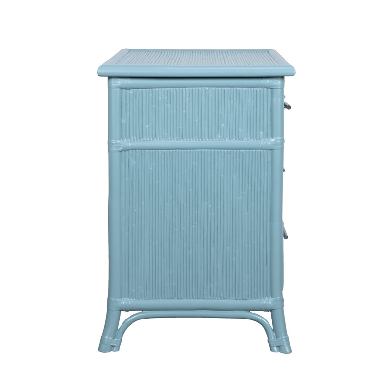 4 - Drawer Nightstand, Pool Blue