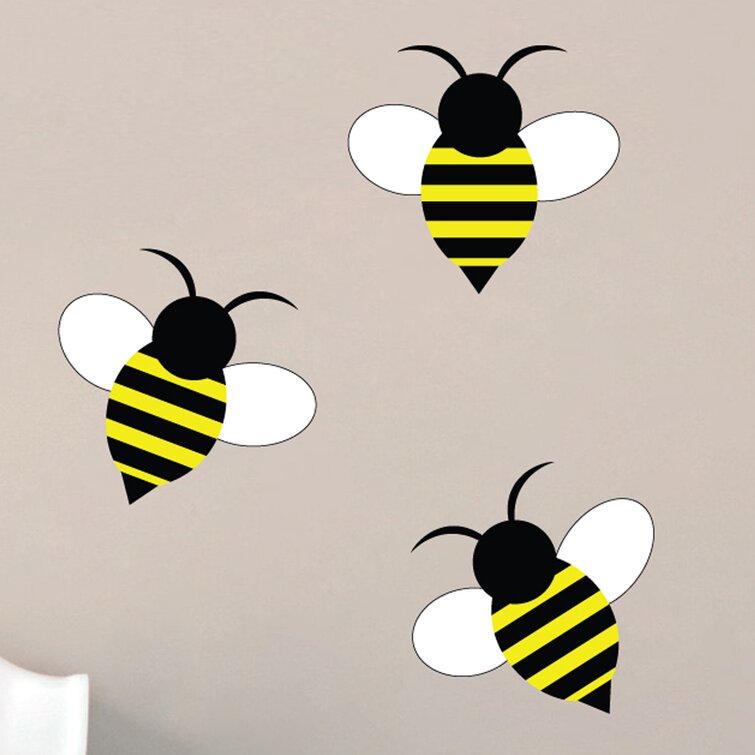 Bee Wall Decals Kitchen Decoration Bumble Bee Stickers Bathroom