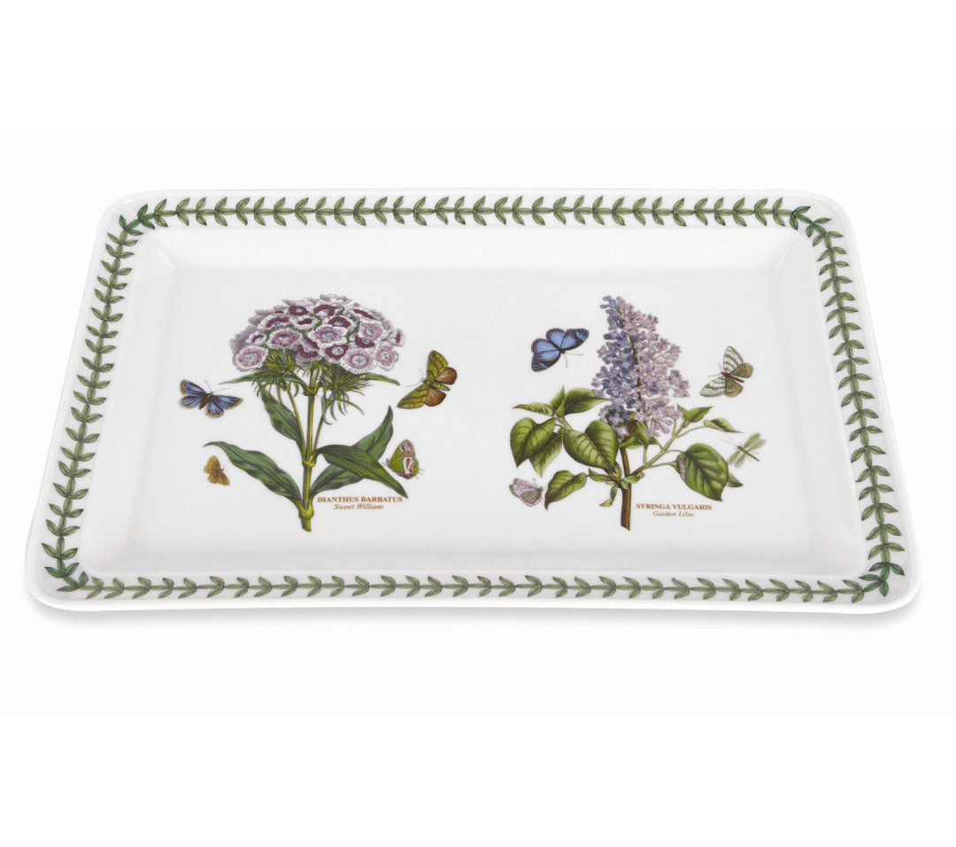 Portmeirion Botanic Garden Tray, Rectangular 15.5"X10" Portmeirion
