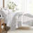 Comforter Set Patterned Microfiber All Season Down-Alternative Ultra Soft Bedding in Diamond Stripe-105813950
