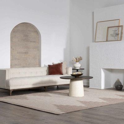 Tapis beige à motif géométrique moderne d'extérieur Lugo