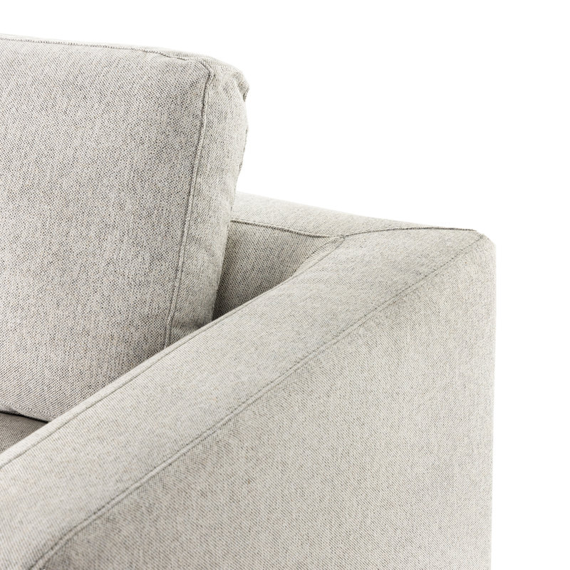 Colt Modular Chaise Sectional, Aldred Silver/Polyester Blend