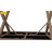 63" Aluminum Patio Dining Table for 6, Waterproof All-Season Outdoor Table, Wood-Look E-Coated, Black-685517039