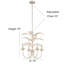 Mini-lustre blanc brossé 4 lumières Aweys