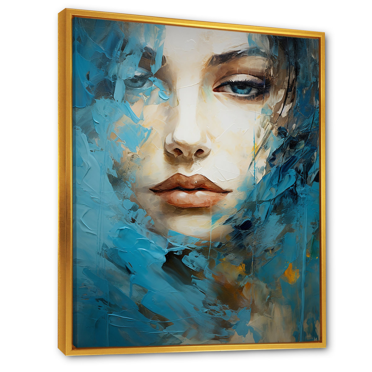 Lark Manor Woman Portrait Turquoise Tales - Fashion Woman Wall Art ...