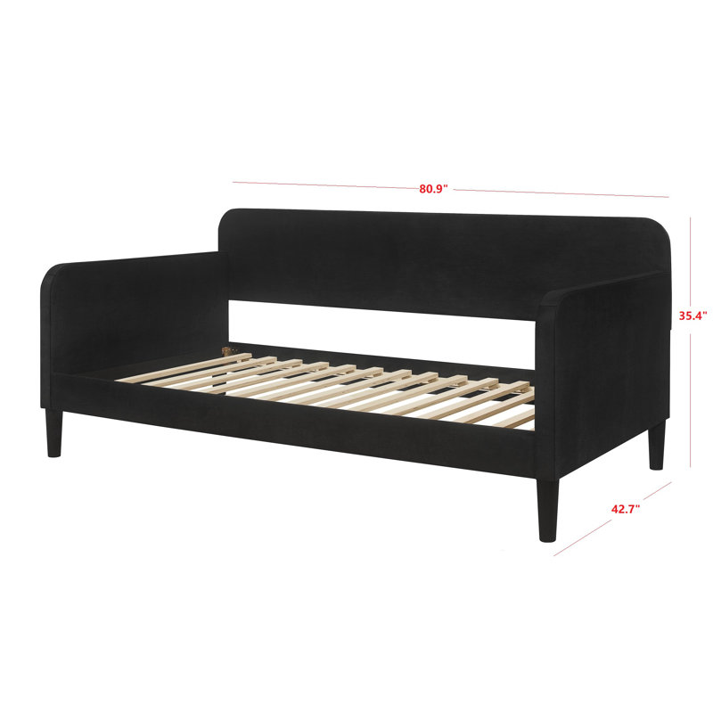 Granillo Upholstered Twin Daybed for Teens & Offices