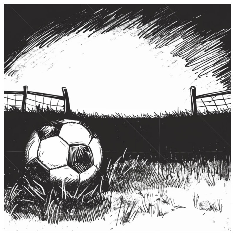 Soccer Soccer Gallery Wrap - Décoration murale sport en plusieurs tailles, 32 po x 32 po