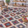 Pumphrey Hand-Woven Geometric Southwestern Cream/Red/Blue Area Rug