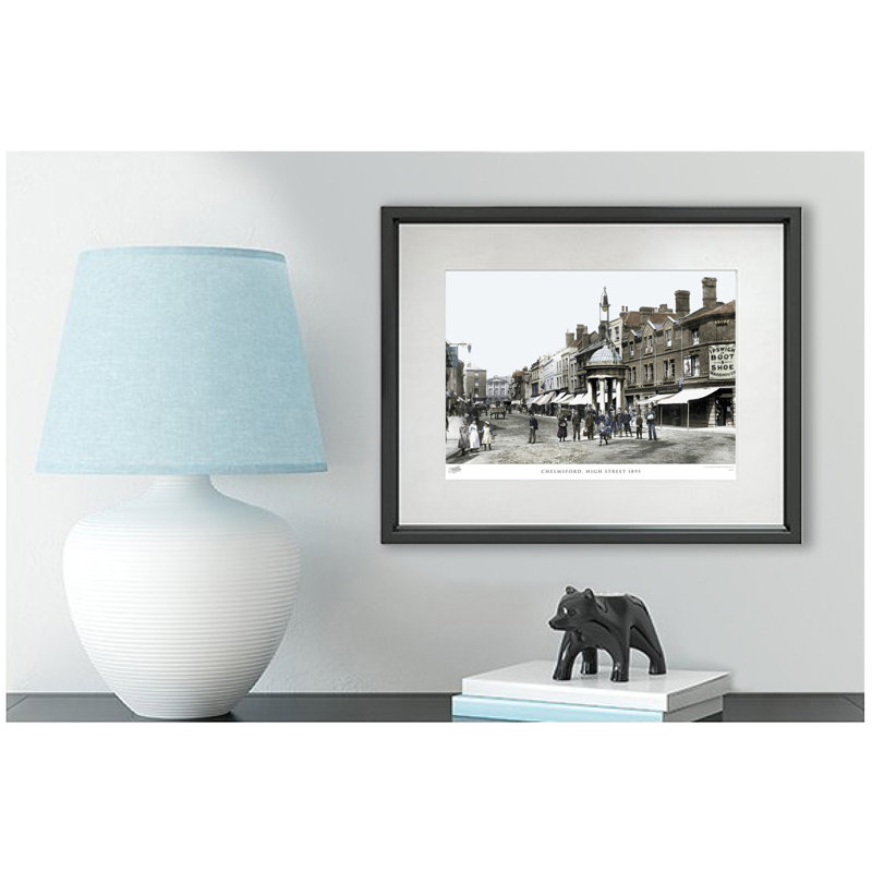 Chelmsford, High Street 1895 by Francis Frith - Single Picture Frame Print, 28cm H x 36cm W x 2.3cm D