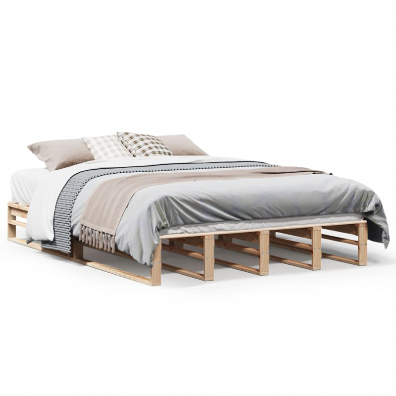Bed, Small Double (4'), Brown