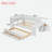 Modern Daybed With Storage Shelves, Drawers, Trundle, Charging Station, Led Light, Desk And Cabinet-1488809831