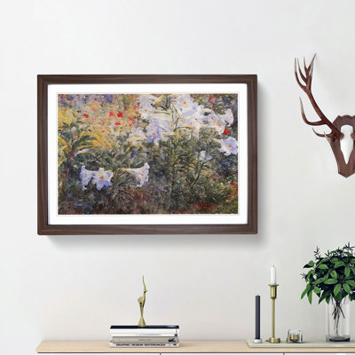 Easter Lilies by Kuroda Seiki - Picture Frame Painting Print on MDF
