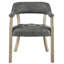 Chaise de salle à manger à accoudoirs capitonnés gris foncé LUMera Collection-1550979412-1550979418