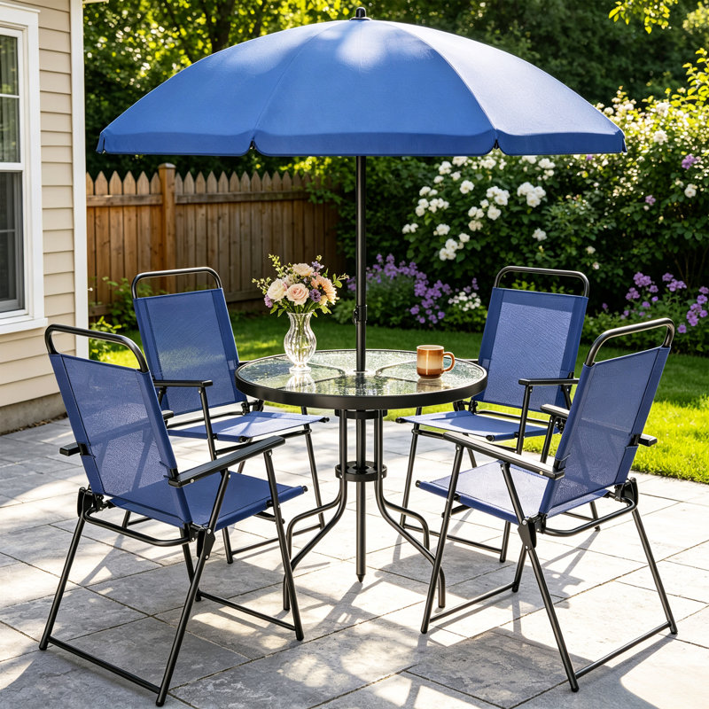 Ensemble de conversation pour 4 personnes, Blue